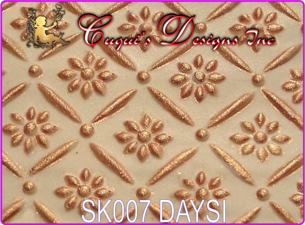 TEXTURED ROLLING PIN STICK - DAISY