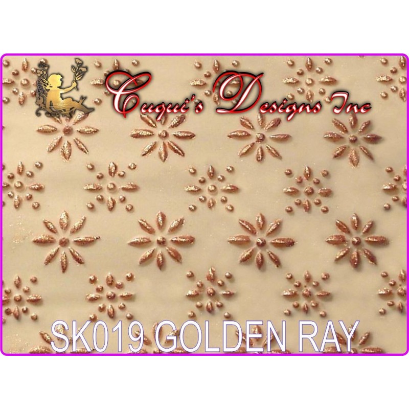 TEXTURED ROLLING PIN STICK - GOLDEN RAY