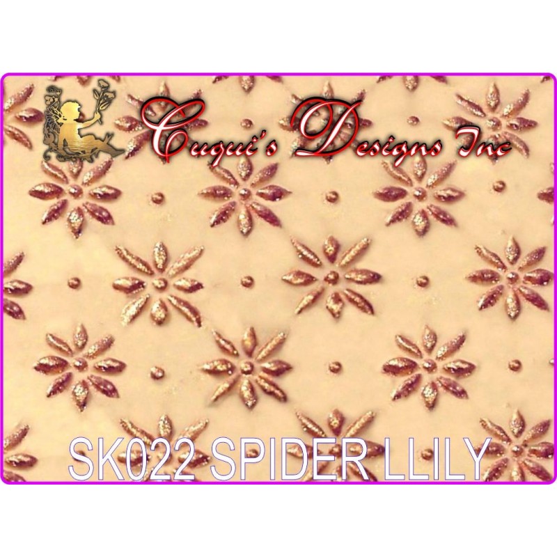 TEXTURED ROLLING PIN STICK - SPIDER LILY