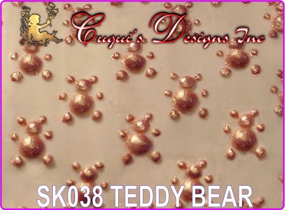 TEXTURED ROLLING PIN STICK - TEDDY BEARS
