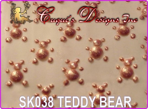 TEXTURED ROLLING PIN STICK - TEDDY BEARS