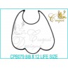 Baby Bib Cutter No. 12 Life Size