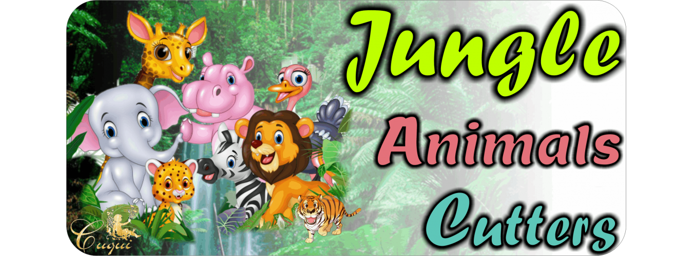 Safari Animal Cookie Cutters | Jungle Themes | Multi-Size Cake Decorating